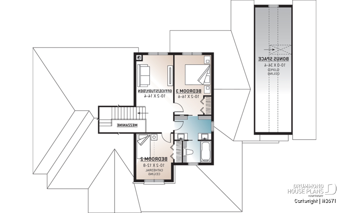 2nd level - 3 to 4 bedroom Ranch style home with open floor plan and 3-car garage, great kitchen - Cartwright