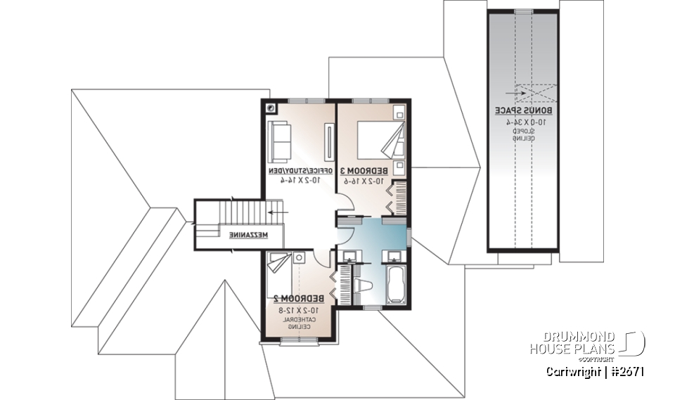 2nd level - 3 to 4 bedroom Ranch style home with open floor plan and 3-car garage, great kitchen - Cartwright