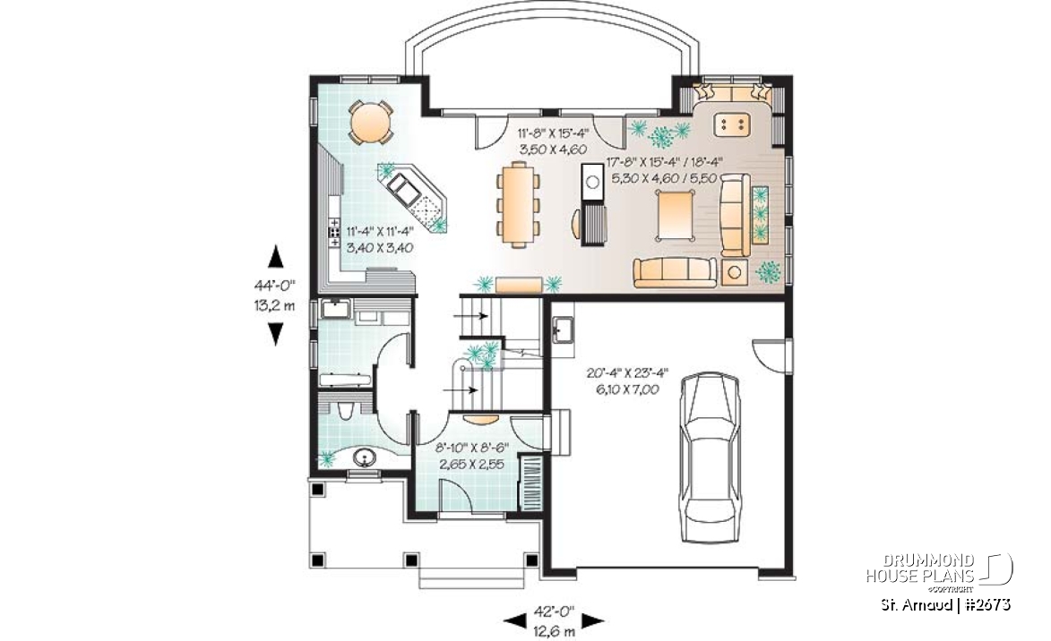 1st level - 4-beds, 3.5 baths, 2-car garage, kitchen with breakfast nook &amp; planning desk, central fireplace, master suite - St. Arnaud