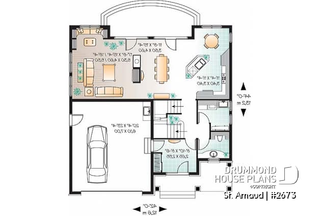 1st level - 4-beds, 3.5 baths, 2-car garage, kitchen with breakfast nook & planning desk, central fireplace, master suite - St. Arnaud