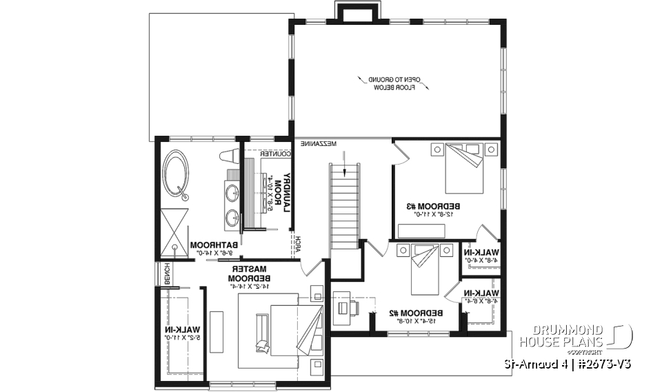 2nd level - Modern Scandinavian home, 3 bedrooms, garage, den, pantry, fireplace - St-Arnaud 4