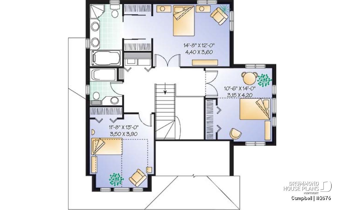 2nd level - Traditional two-story home with garage, fireplace, master suite, home office, beautiful layout. - Campbell