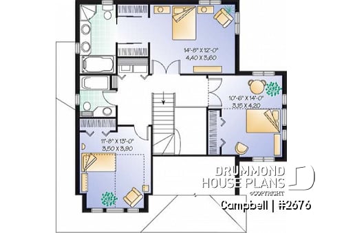 2nd level - Traditional two-story home with garage, fireplace, master suite, home office, beautiful layout. - Campbell