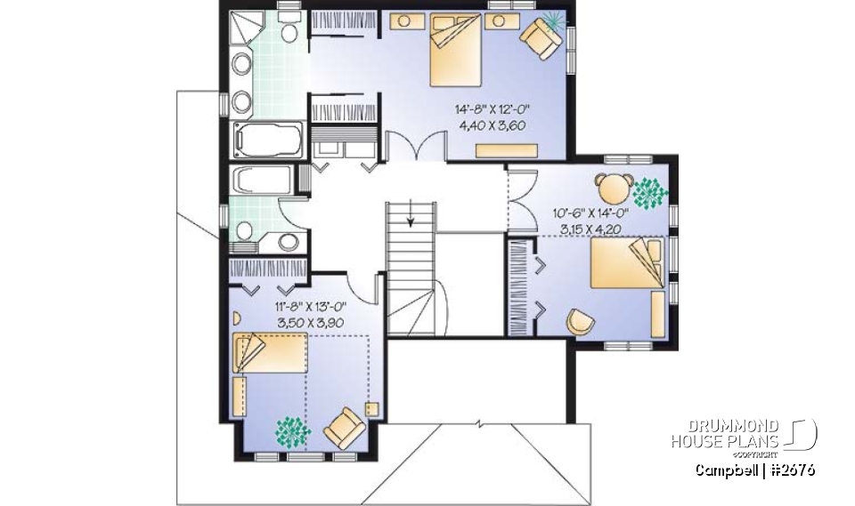 2nd level - Traditional two-story home with garage, fireplace, master suite, home office, beautiful layout. - Campbell