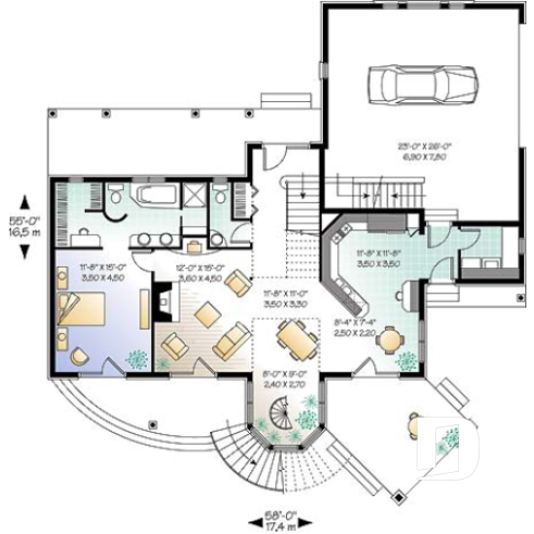 1st level - 3 to 4 bedrooms Traditional home, sunroom, 2-car garage, large bonus space, lots of natural light - The Wind Song