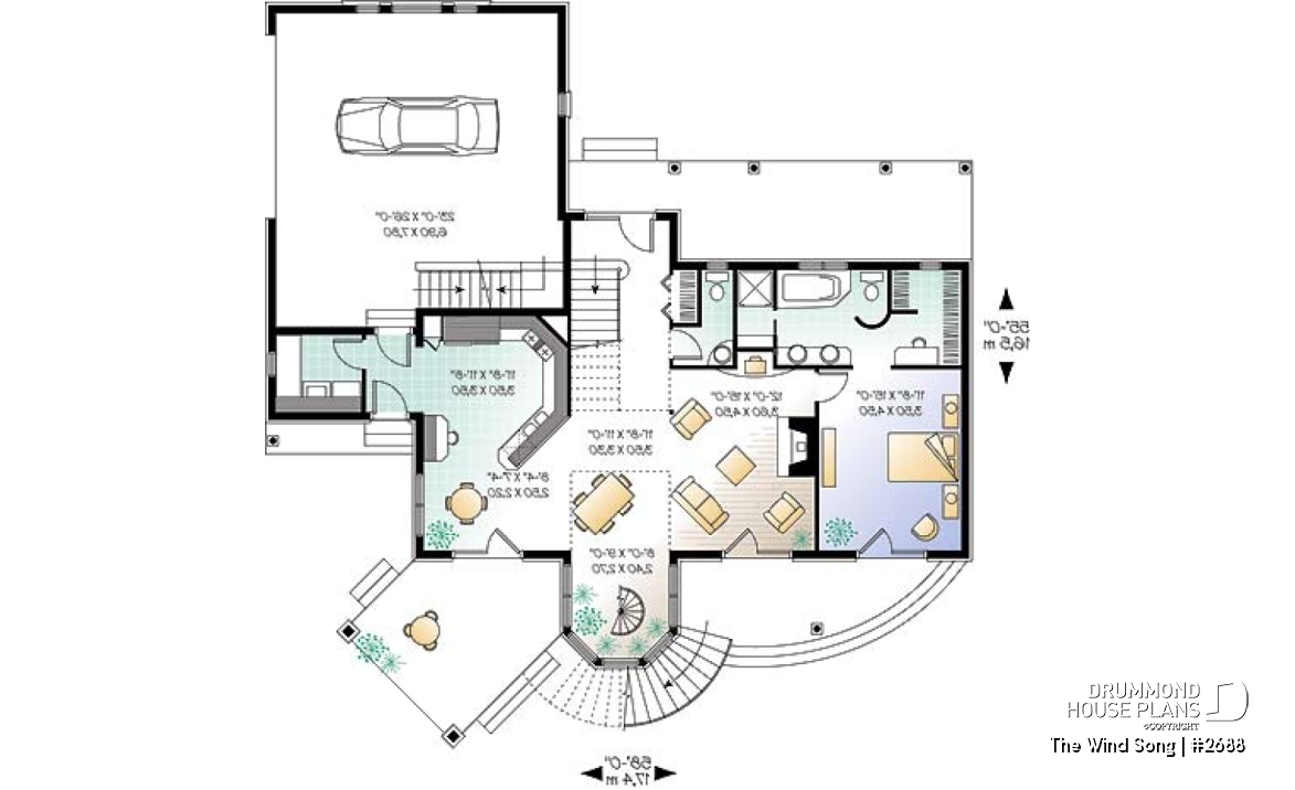 1st level - 3 to 4 bedrooms Traditional home, sunroom, 2-car garage, large bonus space, lots of natural light - The Wind Song