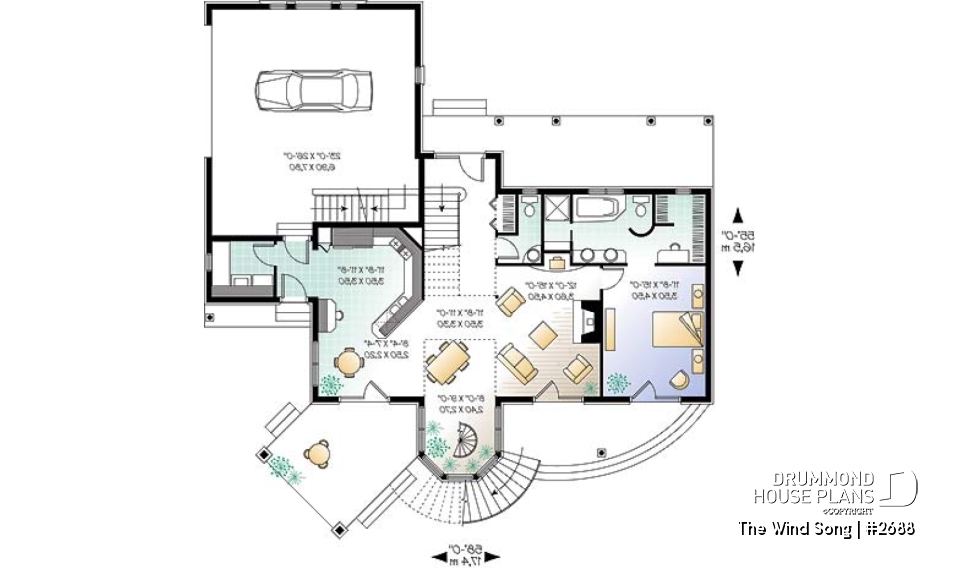 1st level - 3 to 4 bedrooms Traditional home, sunroom, 2-car garage, large bonus space, lots of natural light - The Wind Song