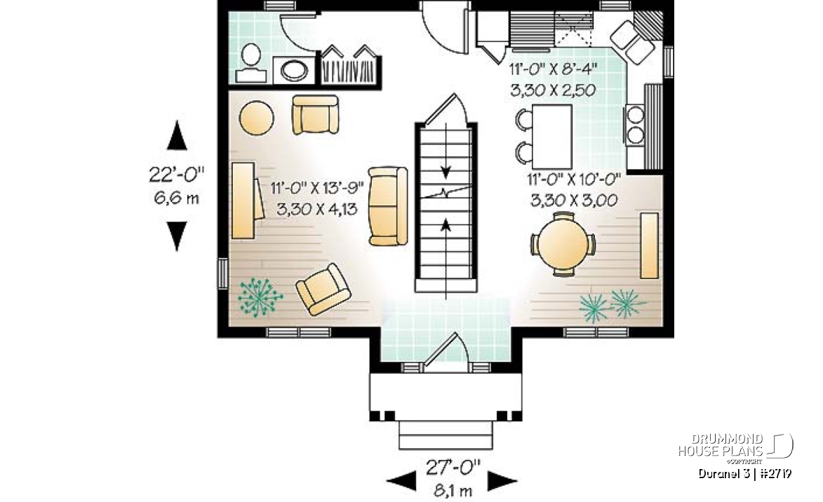 1st level - Two-story economical home. Two bedrooms with walk-in closets, upstairs laundry, kitchen with central island. - Duranel 3