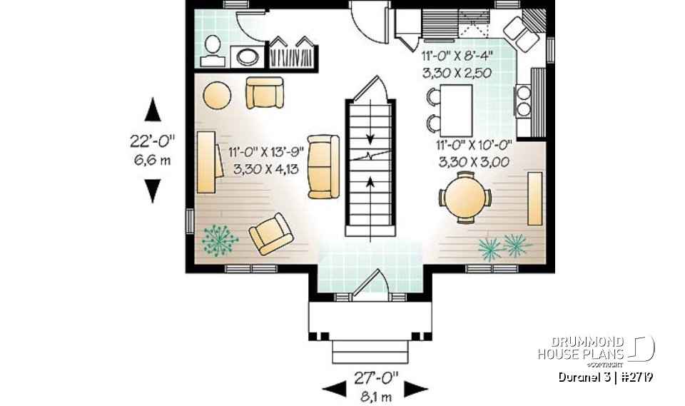 1st level - Two-story economical home. Two bedrooms with walk-in closets, upstairs laundry, kitchen with central island. - Duranel 3