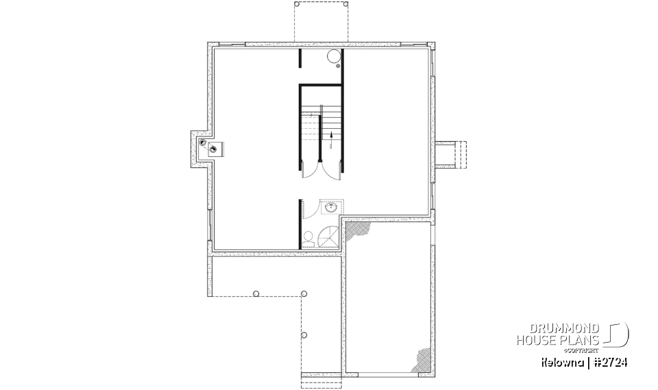 Basement - Narrow lot two-storey house with open floor plan, fireplace, kitchen nook, 3 bedroom, large family bathroom - Kelowna