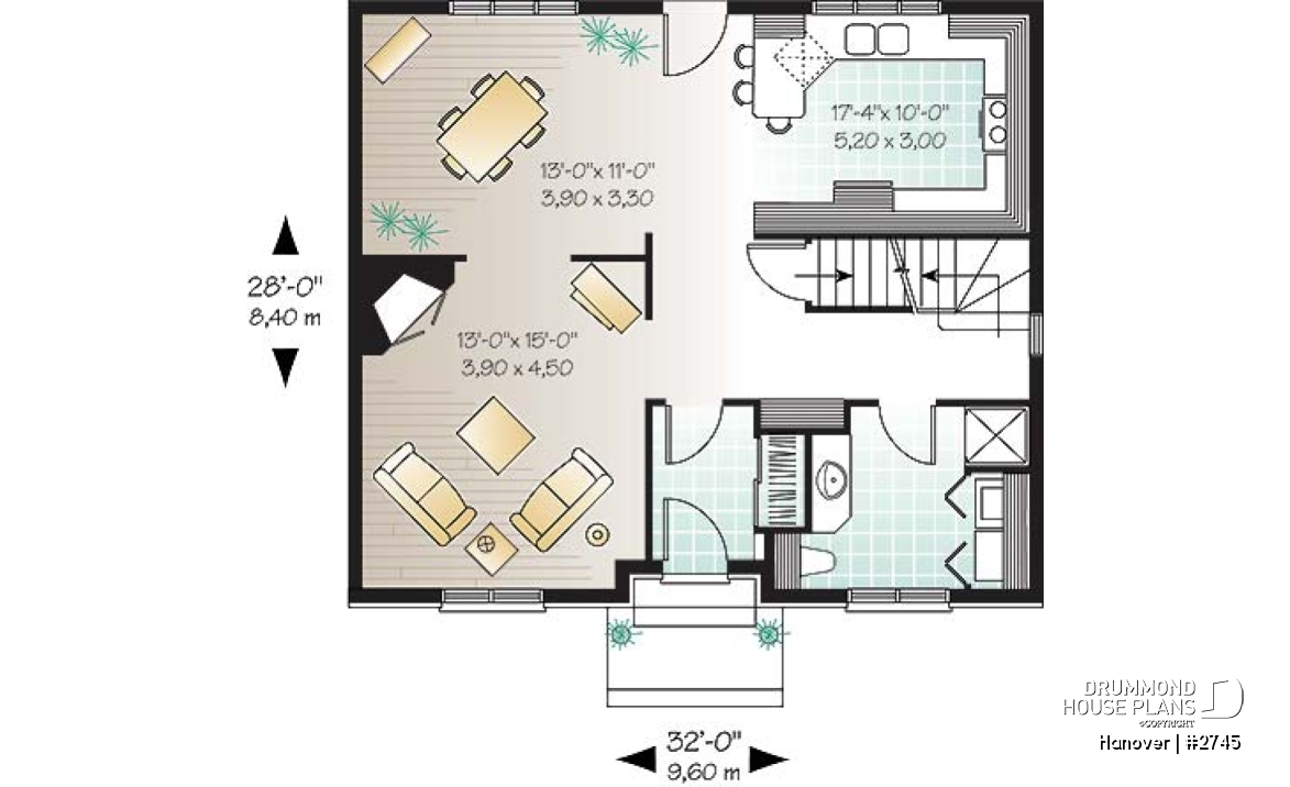 1st level - English style home with 4 bedrooms, fireplace and laundry room on main floor - Hanover