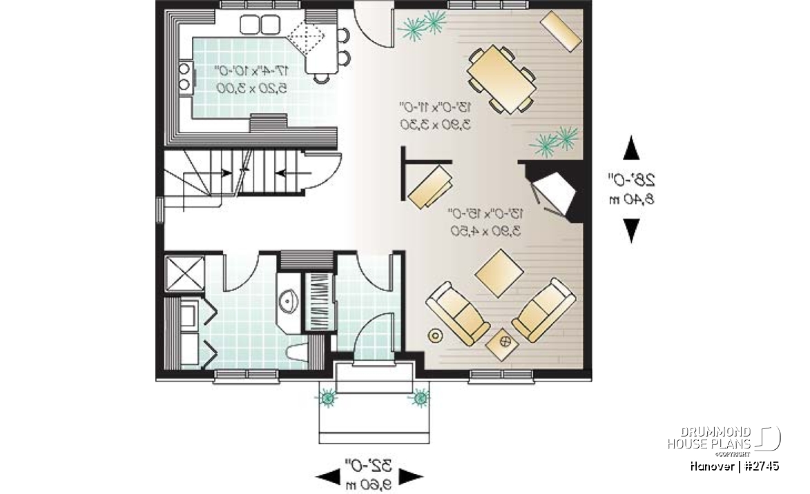 1st level - English style home with 4 bedrooms, fireplace and laundry room on main floor - Hanover