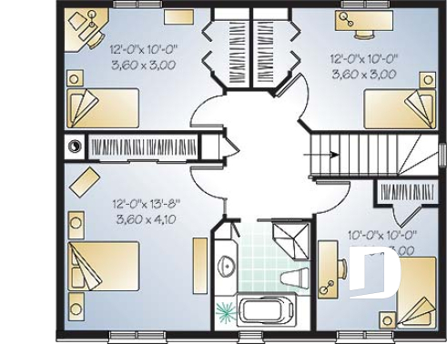 2nd level - English style home with 4 bedrooms, fireplace and laundry room on main floor - Hanover