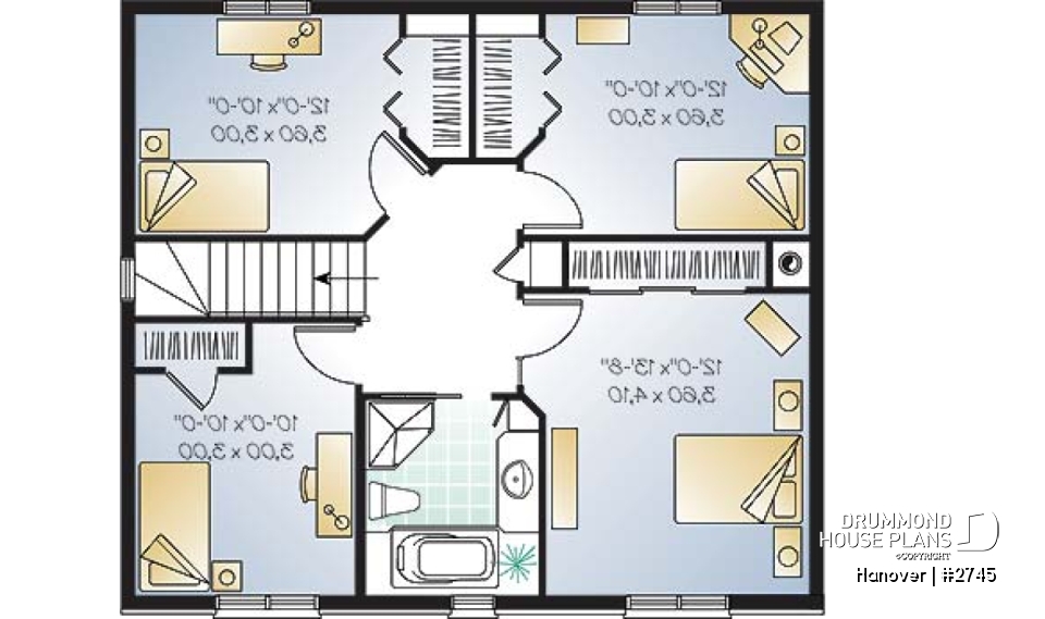 2nd level - English style home with 4 bedrooms, fireplace and laundry room on main floor - Hanover