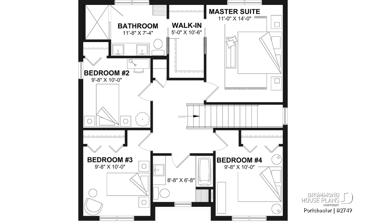 2nd level - Modern Farmhouse with Gas Fireplace, Bright Open Spaces and Beautiful Master Suite - Portchester