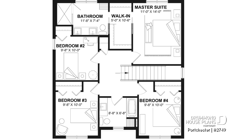2nd level - Modern Farmhouse with Gas Fireplace, Bright Open Spaces and Beautiful Master Suite - Portchester