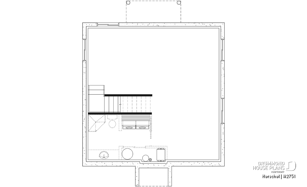 Unfinished basement - Budget-friendly French coutry cottage, 3 bedrooms, open floor plan, stunning family bathroom - Herschel
