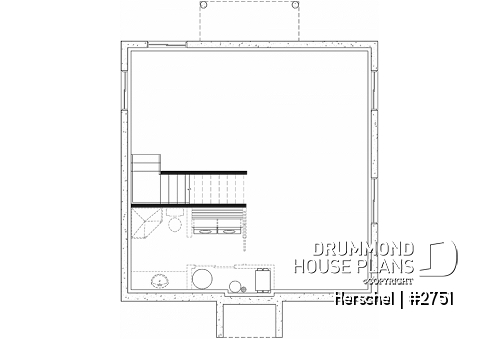 Unfinished basement - Budget-friendly French coutry cottage, 3 bedrooms, open floor plan, stunning family bathroom - Herschel