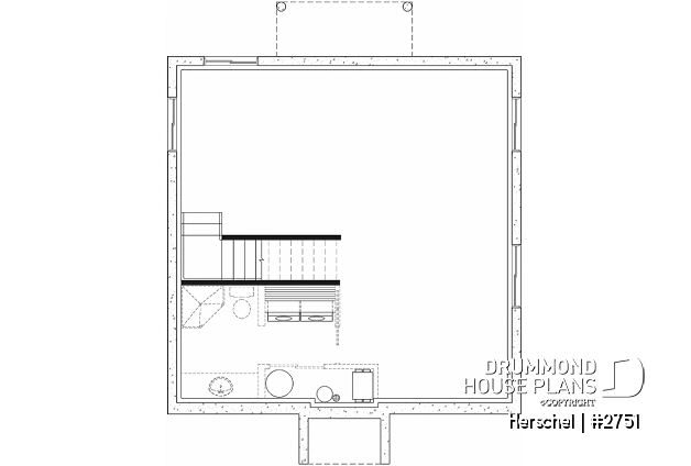 Unfinished basement - Budget-friendly French coutry cottage, 3 bedrooms, open floor plan, stunning family bathroom - Herschel
