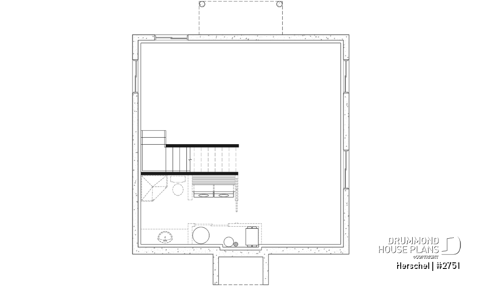 Unfinished basement - Budget-friendly French coutry cottage, 3 bedrooms, open floor plan, stunning family bathroom - Herschel