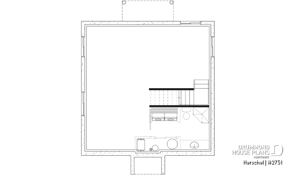 Unfinished basement - Budget-friendly French coutry cottage, 3 bedrooms, open floor plan, stunning family bathroom - Herschel
