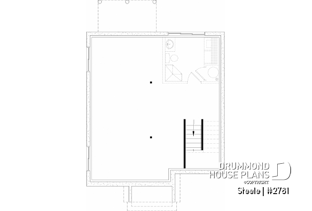 Unfinished basement - 3 bedroom traditional with open floor plan & kitchen island - Steele