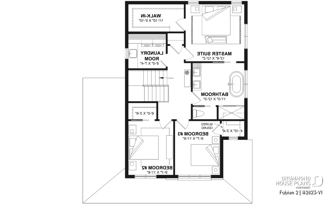 2nd level - Two-story country-style home with garage, bright open spaces and cozy family feel - Fabien 2