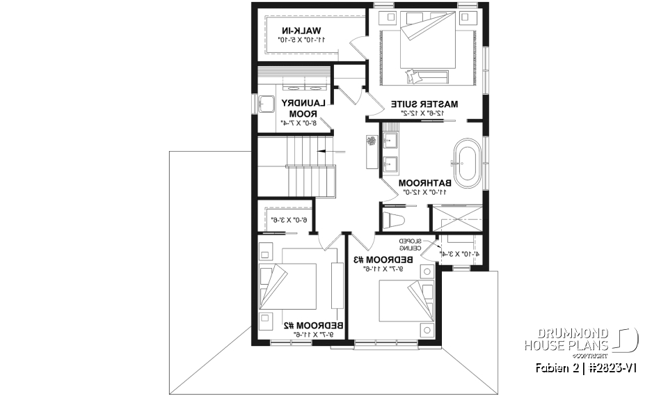 2nd level - Two-story country-style home with garage, bright open spaces and cozy family feel - Fabien 2