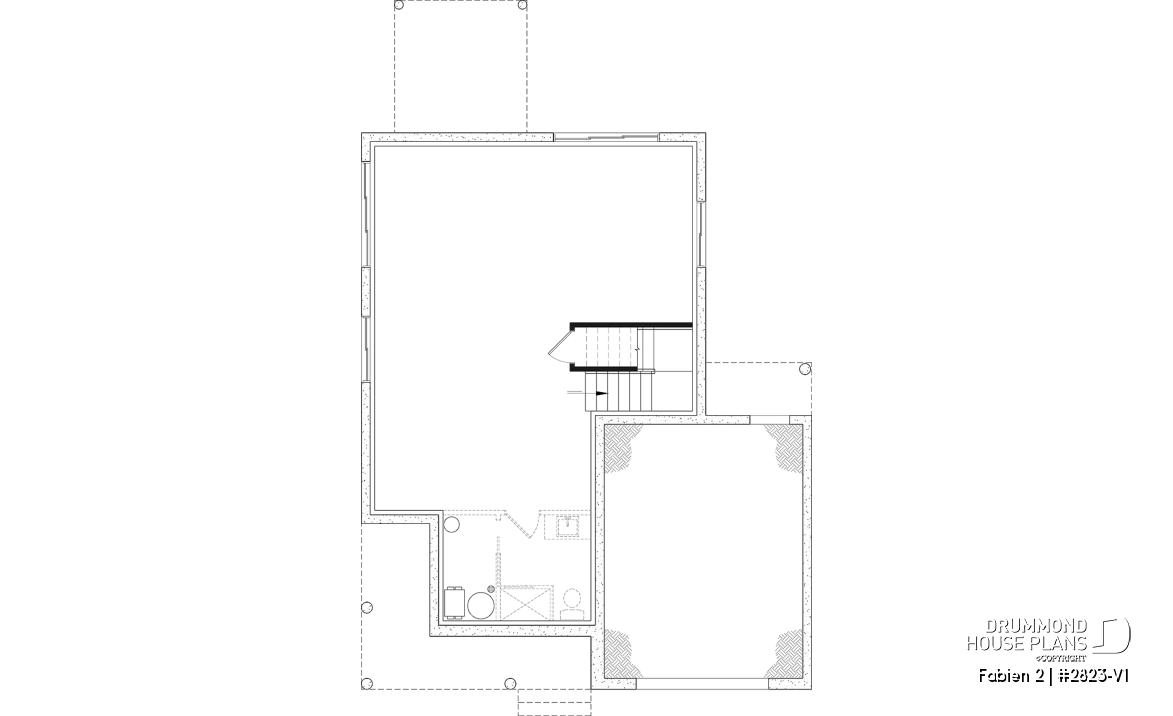 Unfinished basement - Two-story country-style home with garage, bright open spaces and cozy family feel - Fabien 2
