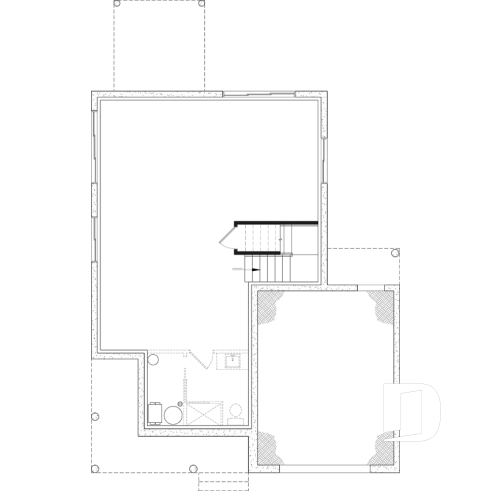 Unfinished basement - Two-story country-style home with garage, bright open spaces and cozy family feel - Fabien 2