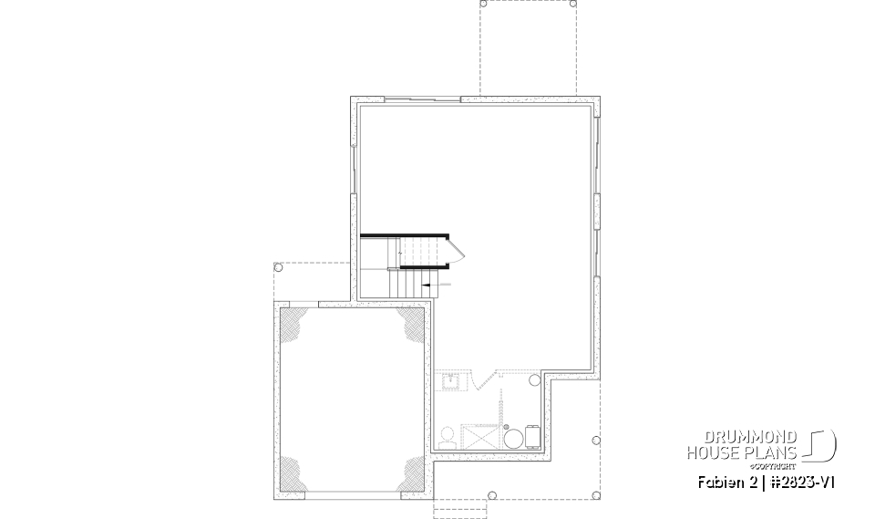 Unfinished basement - Two-story country-style home with garage, bright open spaces and cozy family feel - Fabien 2