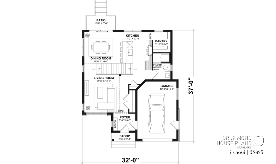 1st level - Modern Crafstman-style home with soaring cathedral ceiling, bright mezzanine, and natural light - Hanout