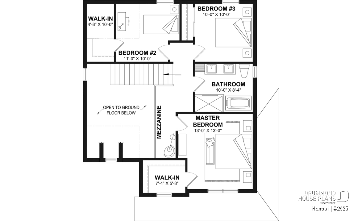 2nd level - Modern Crafstman-style home with soaring cathedral ceiling, bright mezzanine, and natural light - Hanout
