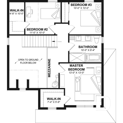 2nd level - Modern Crafstman-style home with soaring cathedral ceiling, bright mezzanine, and natural light - Hanout