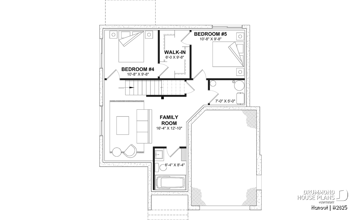 Basement - Modern Crafstman-style home with soaring cathedral ceiling, bright mezzanine, and natural light - Hanout