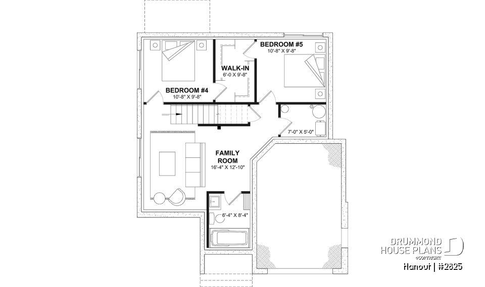 Basement - Modern Crafstman-style home with soaring cathedral ceiling, bright mezzanine, and natural light - Hanout