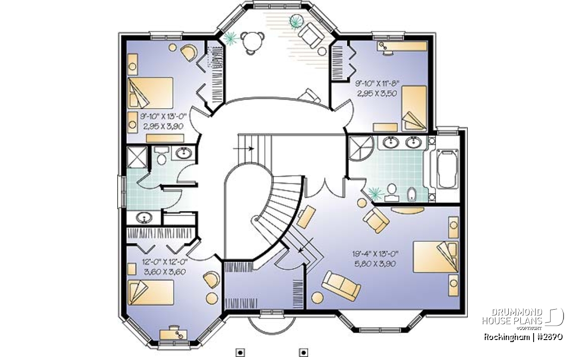 2nd level - European 2 storey home with 4 bedrooms , including XL master suite - Rockingham