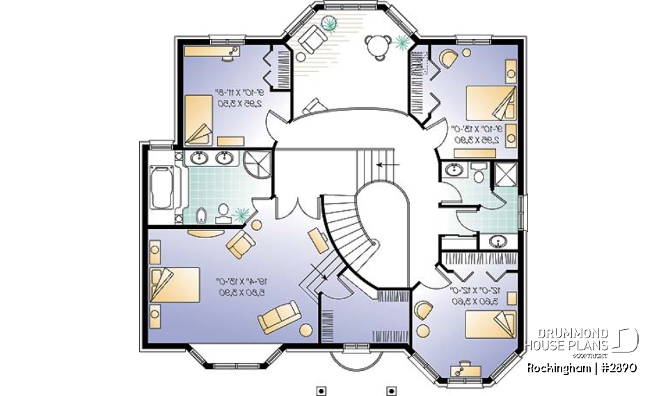 2nd level - European 2 storey home with 4 bedrooms , including XL master suite - Rockingham