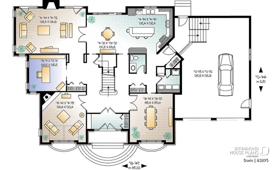 1st level - 4 bedrooms 3.5 bathrooms, master suite, formal living room, 2-car garage, home office, 9' ceiling on main - Doric
