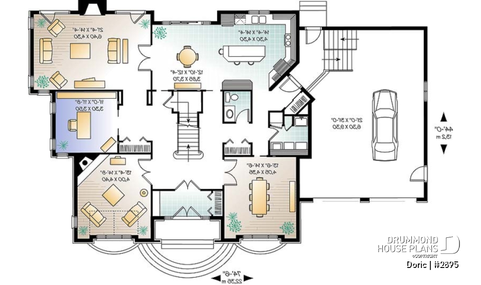 1st level - 4 bedrooms 3.5 bathrooms, master suite, formal living room, 2-car garage, home office, 9' ceiling on main - Doric