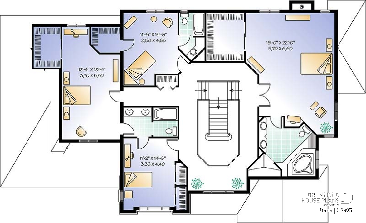 2nd level - 4 bedrooms 3.5 bathrooms, master suite, formal living room, 2-car garage, home office, 9' ceiling on main - Doric