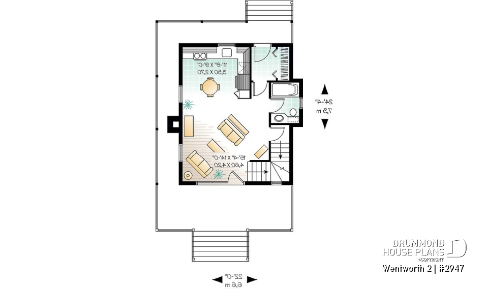 1st level - Charming country rustic cottage with 3 bedrooms and master bedroom with private balcony - Wentworth 2
