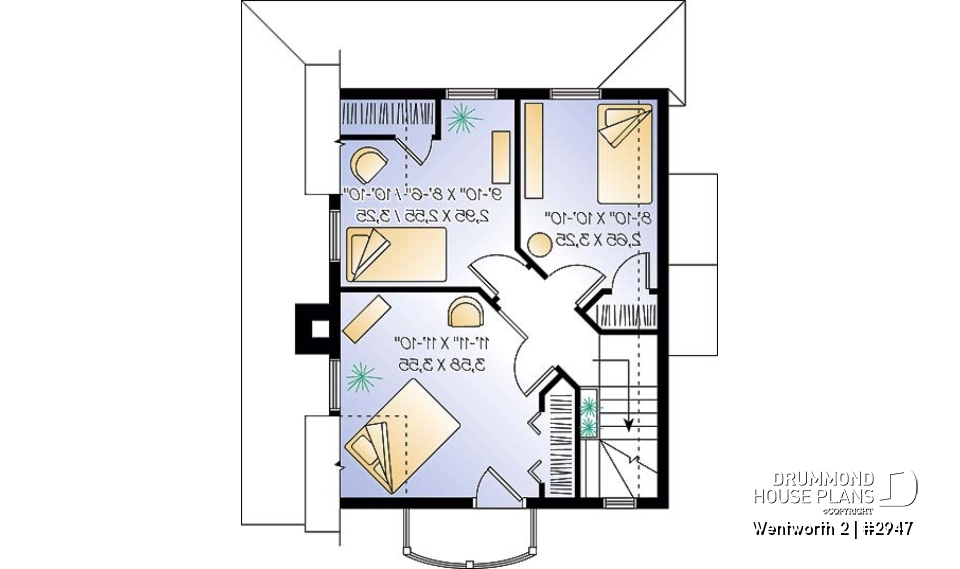 2nd level - Charming country rustic cottage with 3 bedrooms and master bedroom with private balcony - Wentworth 2