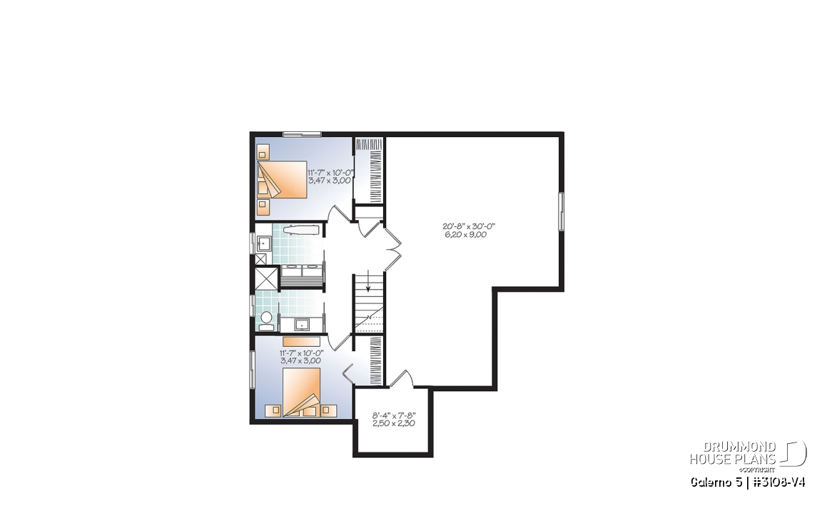 Basement - Country rustic home with large bonus room, up to 4 bedrooms, home office, kitchen island &amp; pantry - Galerno 5