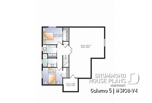 Basement - Country rustic home with large bonus room, up to 4 bedrooms, home office, kitchen island & pantry - Galerno 5