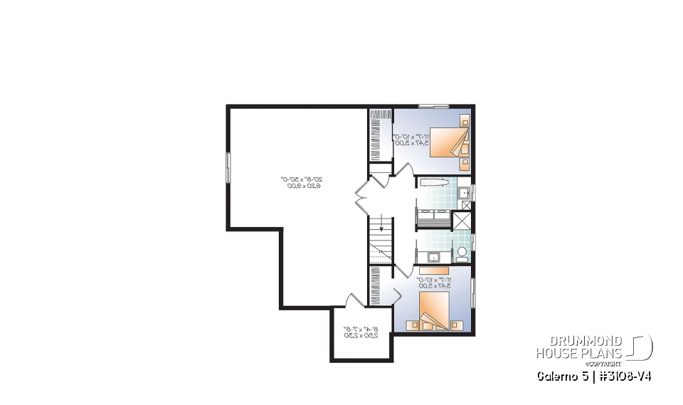 Basement - Country rustic home with large bonus room, up to 4 bedrooms, home office, kitchen island &amp; pantry - Galerno 5