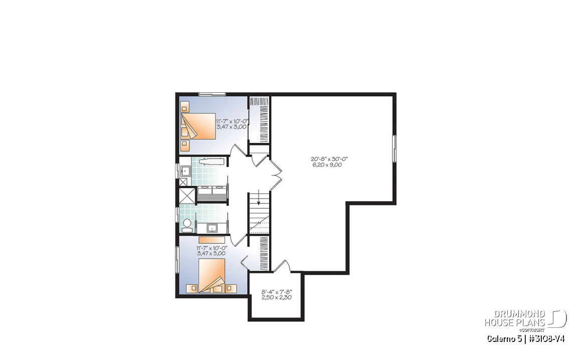 Finished basement (Optional $) - Country rustic home with large bonus room, up to 4 bedrooms, home office, kitchen island &amp; pantry - Galerno 5
