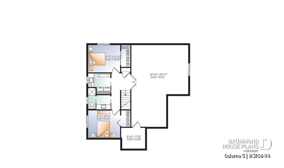 Finished basement (Optional $) - Country rustic home with large bonus room, up to 4 bedrooms, home office, kitchen island &amp; pantry - Galerno 5