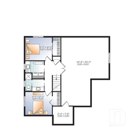 Finished basement (Optional $) - Country rustic home with large bonus room, up to 4 bedrooms, home office, kitchen island & pantry - Galerno 5