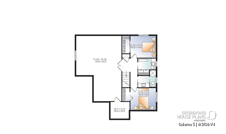 Finished basement (Optional $) - Country rustic home with large bonus room, up to 4 bedrooms, home office, kitchen island &amp; pantry - Galerno 5